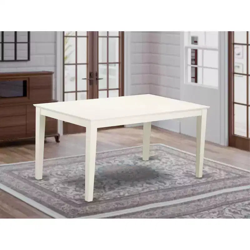 Table de salle à manger rectangulaire 36x60 avec plateau en bois massif