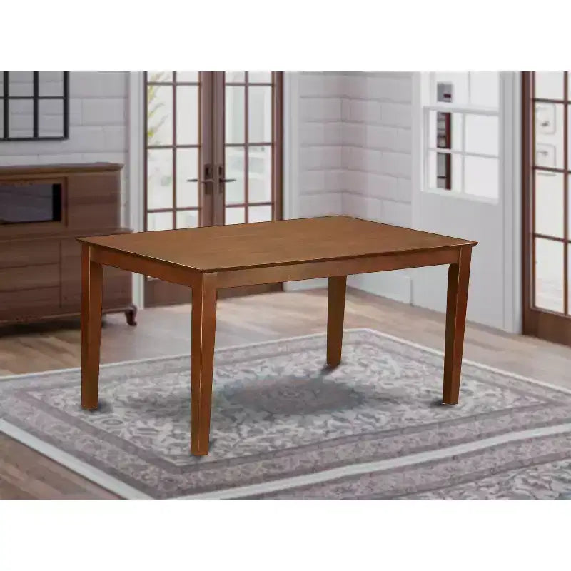 Table de salle à manger rectangulaire 36x60 avec plateau en bois massif