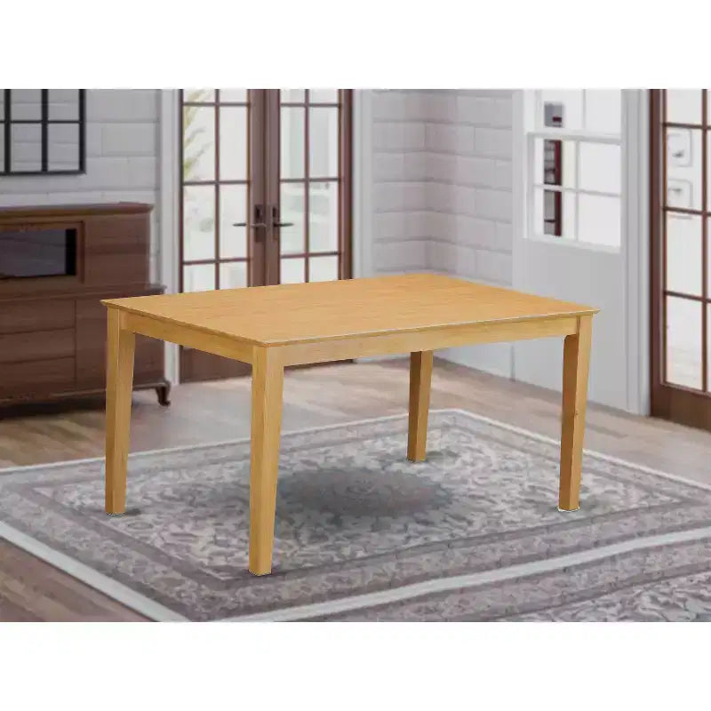 Table de salle à manger rectangulaire 36x60 avec plateau en bois massif