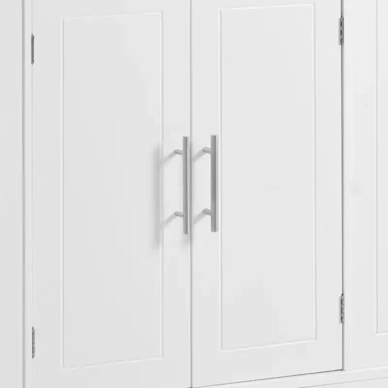 Îlot de cuisine cannelé avec meuble de rangement pour poubelle, Îlots de cuisine roulants sur roulettes avec tiroir