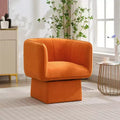 Swivel Barrel Accent Chair, Mid Century 360 Comfy Round Accent Sofa, Modern Accent Armchair Reading Chair for Living Room Waiting Room Bedroom