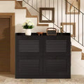 Shoe Storage Cabinet with 4 Flip Drawers, Large Freestanding Hidden Shoe Rack Organizer, Entryway Shoe Organizer Cabinet for Living Room Bedroom