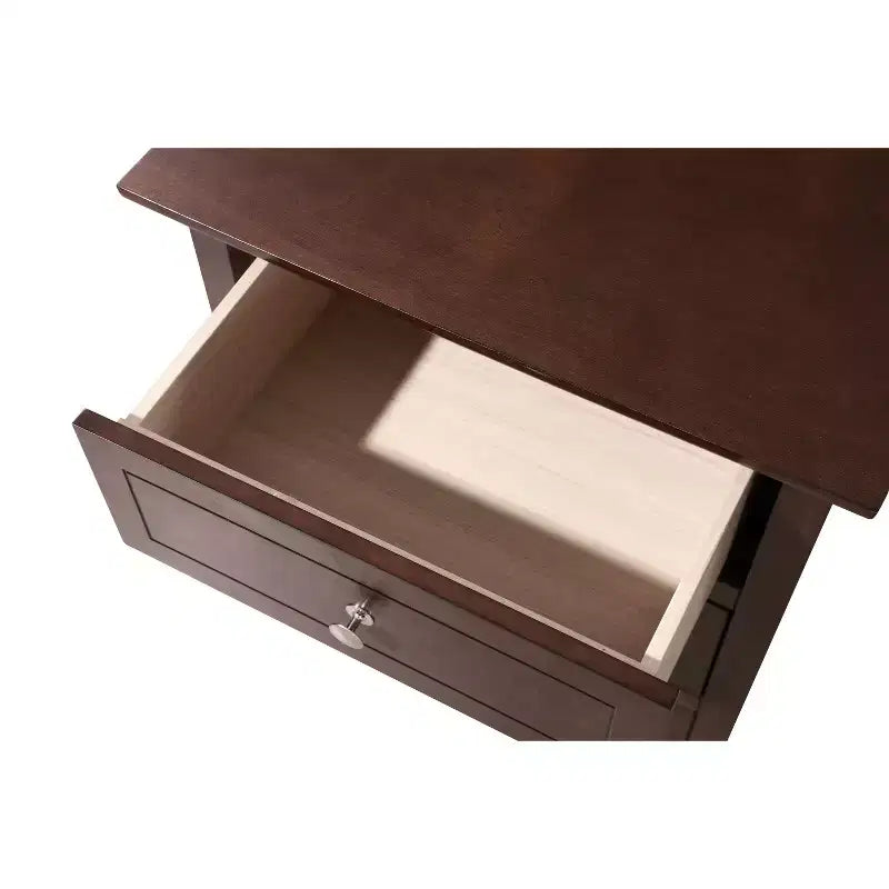 Table de Chevet Rectangulaire en Bois pour Salon et Chambre à Coucher