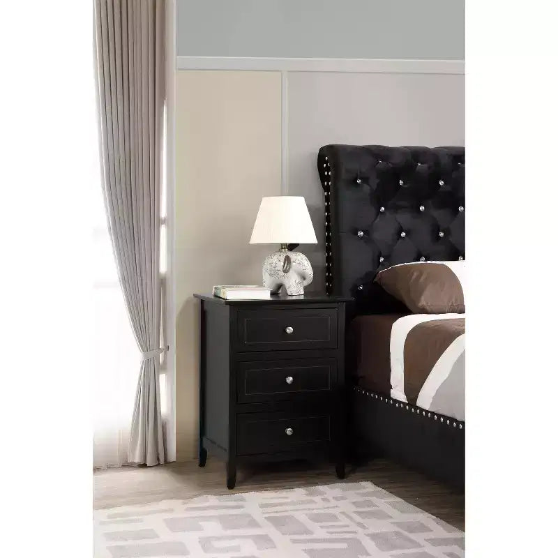 Table de Chevet Rectangulaire en Bois pour Salon et Chambre à Coucher