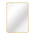 HomeRoots 36 Gold Aluminum Framed Accent Mirror
