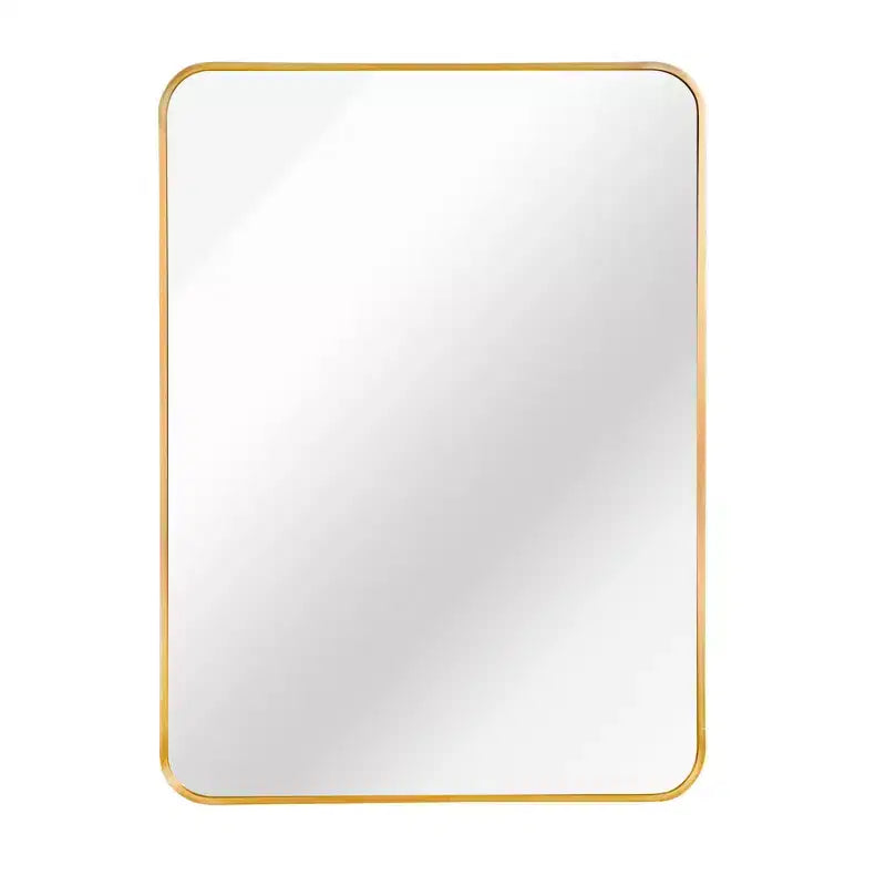 HomeRoots 36 Gold Aluminum Framed Accent Mirror