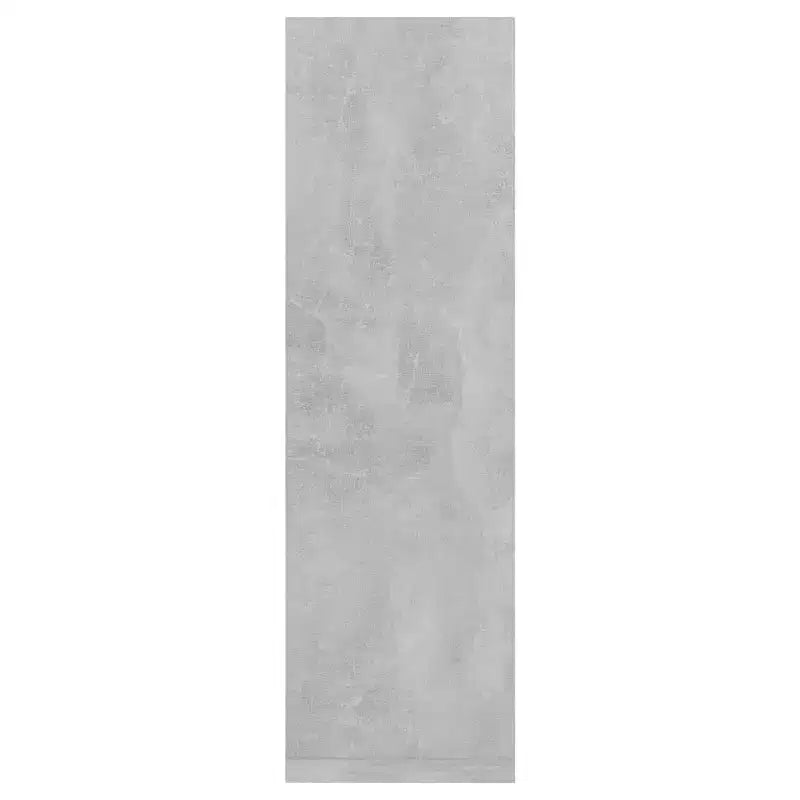 Lot de 2 grandes étagères murales Gris béton Bois d'ingénierie