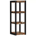 vidaXL Wall Shelf Multicolor Reclaimed Wood Wall Shelf Square