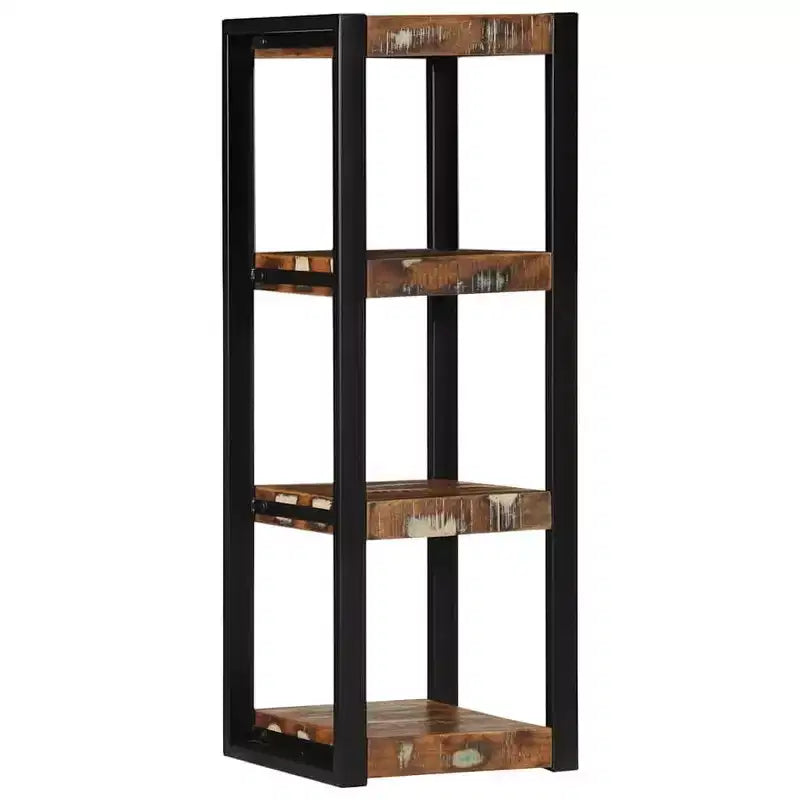 vidaXL Wall Shelf Multicolor Reclaimed Wood Wall Shelf Square