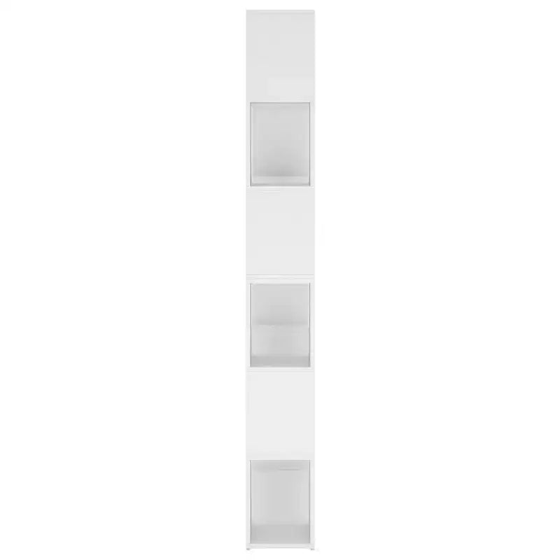 Bibliothèque XL, cloison de séparation, blanc, bois d'ingénierie, 100x24x188 cm