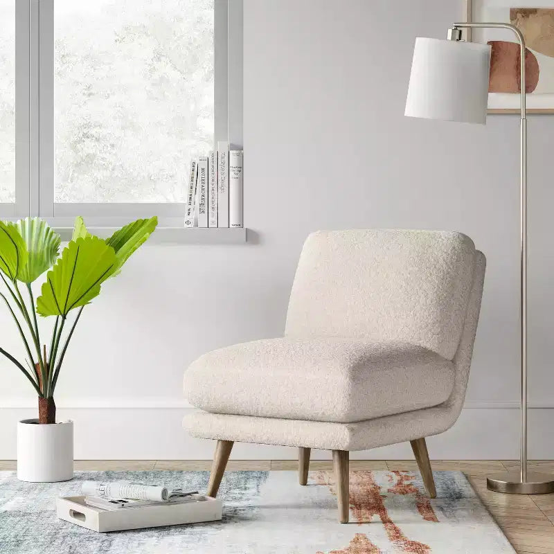 Harper Faux Fur Slipper Chair - Threshold
