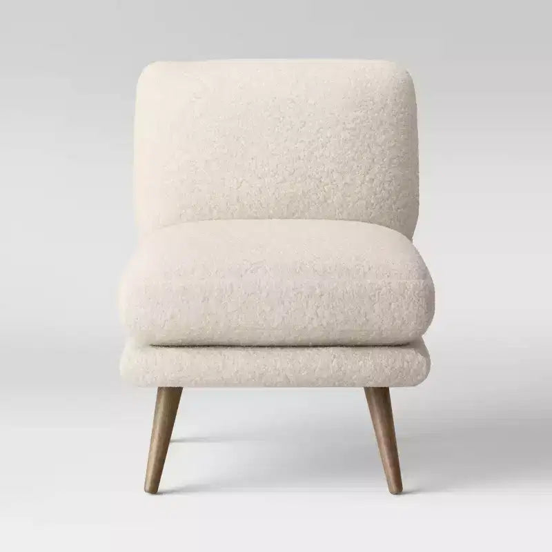 Chaise d'appoint en fausse fourrure Harper
